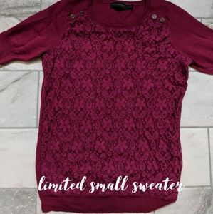 Limited, pink/burgandy sweater